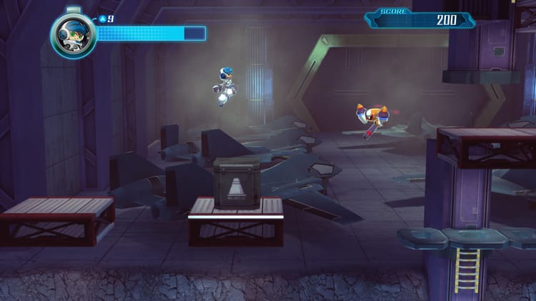 Mighty No. 9 Review - Blue. Bombing.